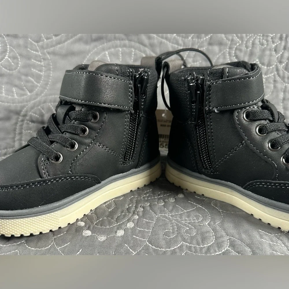 Thereabouts Toddler Boys Black Lil Asher Lace Up/Velcro Boots NWT Various Sizes